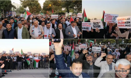 Malatya’da binler Gazze ve HAMAS'a destek için yürüdü