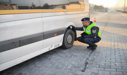 Malatya'da kış lastiği denetimi
