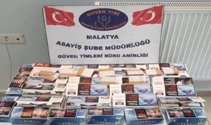 Malatya'da 120 bin adet kaçak sigara ele geçirildi