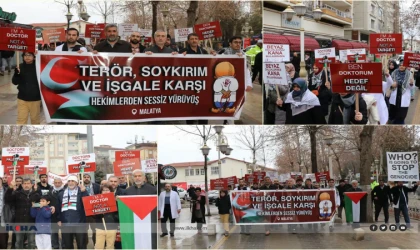 Malatya'da hekim ve sağlık çalışanları: Gündemden düşürülmeye çalışılan Gazze'deki katliamları gözler önüne sermeliyiz