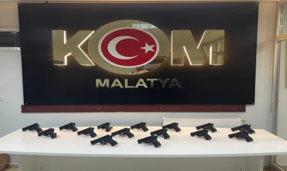 Malatya’da çok sayıda kaçak silah ele geçirildi