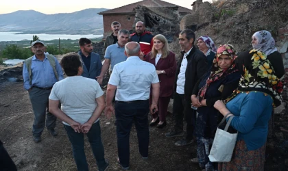 Milletvekili Ölmeztoprak’tan evi yangından etkilenen aileye ziyaret