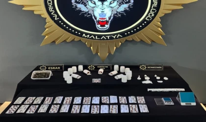 Malatya’da zehir tacirlerine büyük darbe: 13 tutuklama