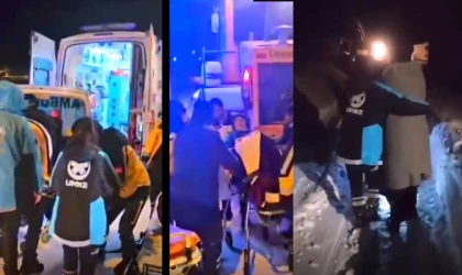 Zorlu Kış Şartlarında 9 Aylık Doğum: Anne Ve Bebek Kepçe Yardımıyla Kurtarıldı