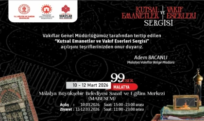 Kutsal Emanetler ve Vakıf Eserleri Sergisi Malatyalılarla Buluşacak