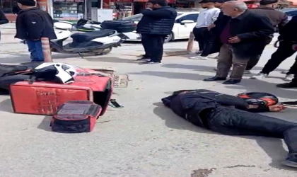 İnönü Caddesi’nde Kaza: Motokurye Yaralandı