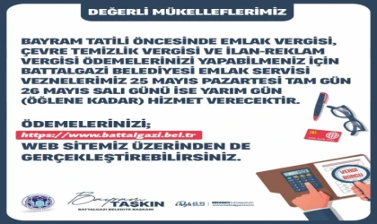 Battalgazi Belediyesi’nden Bayram Öncesi Vezne Düzenlemesi