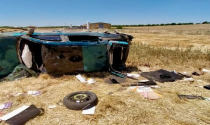 Havaalanı Yolunda Feci Kaza: Otomobil Hurdaya Döndü