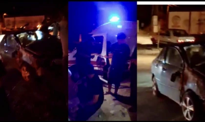 Kuzey Kuşak Yolunda Kaza: Otomobil Refüje Çarptı