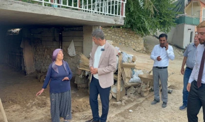 Serdar Yıldız, Selden Etkilenen Kocaözü’nde İncelemelerde Bulundu