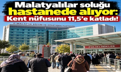 Malatyalılar soluğu hastanede alıyor: Kent nüfusunu 11,5’e katladı!